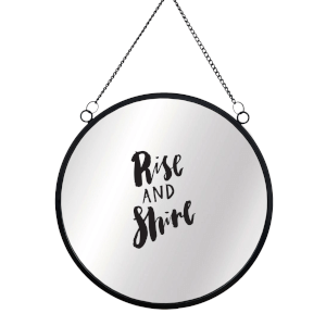 Rise And Shine Round Mirror & Vinyl Sticker