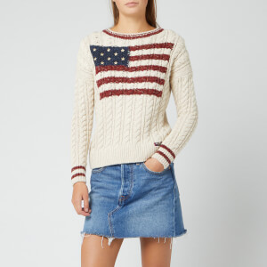 Superdry Women's American Intarsia Knit Jumper - Winter White