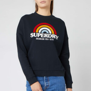 Superdry Women's Raven Panelled Crew Sweatshirt - Eclipse Navy