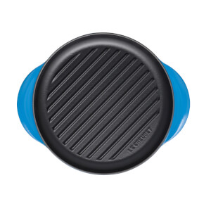 Le Creuset Signature Cast Iron Round Grill - 25cm - Marseille Blue
