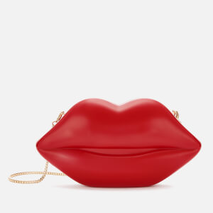 Lulu Guinness Women's Medium Lips Clutch Bag - Classic Red