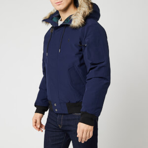 Polo Ralph Lauren Men's Annex Down Bomber/Lambswool Hoodie - Navy