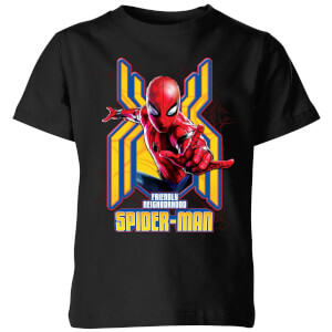 Spider Man Far From Home Friendly Neighborhood Spider-Man Kids' T-Shirt - Black