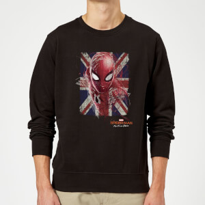 Spider-Man Far From Home British Flag Sweatshirt - Black