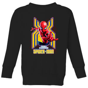Spider Man Far From Home Friendly Neighborhood Spider-Man Kids' Sweatshirt - Black