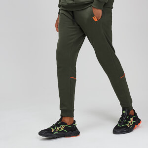 MP Rest Day Men's Piped Calf Joggers - Army Green