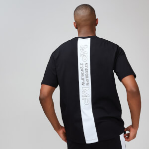 MP Rest Day Men's Stripe Graphic T-Shirt - Black