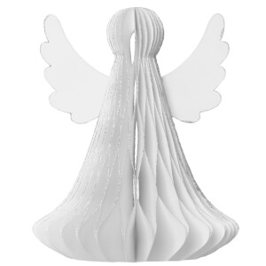 Broste Copenhagen Paper Christmas Angel - Small - White