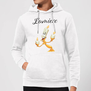 Disney Beauty And The Beast Lumiere Hoodie - White