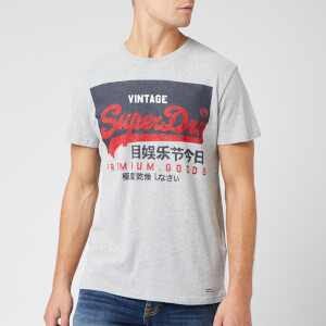 Superdry Men's Vintage Logo T-Shirt - Grey Marl