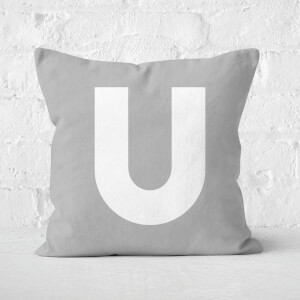 Letter U Square Cushion
