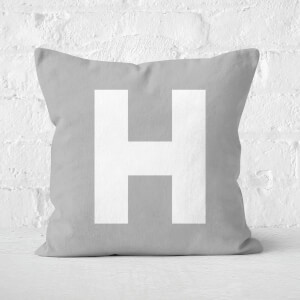 Letter H Square Cushion
