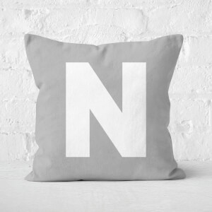 Letter N Square Cushion
