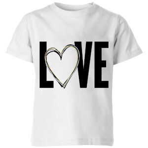 Love Heart Kids' T-Shirt - White