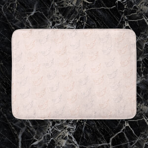Narwhal Pattern Bath Mat