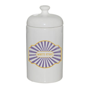 White Stuff Ceramic Jar