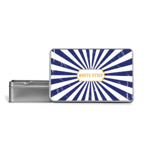 White Stuff Metal Storage Tin