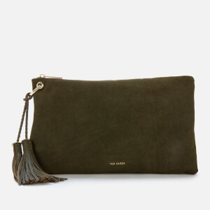 Ted Baker Women's Deseree Double Tassel Clutch Bag - Khaki