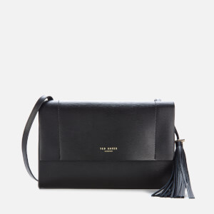 Ted Baker Women's Natalei Leather Tassel Detail Cross Body Bag - Black