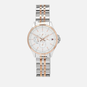 Tommy Hilfiger Men's Shawn Metal Strap Watch - Rou White