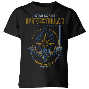 Marvel Guardians Of The Galaxy Interstellar Flights Kids' T-Shirt - Black