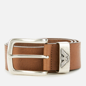 Emporio Armani Men's Eagle Keeper Belt - Cognac