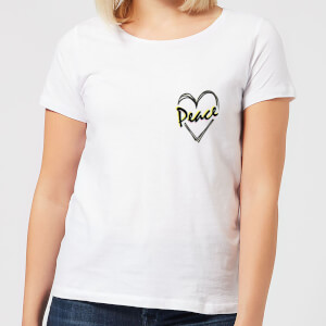 Peace Heart Women's T-Shirt - White