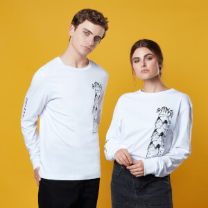Gotham Guardian Panel Long Sleeved T-Shirt - White