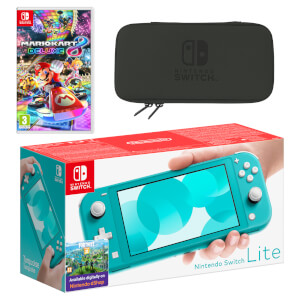 Nintendo Switch Lite (Turquoise) Mario Kart 8 Deluxe Pack