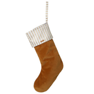 Ferm Living Christmas Velvet Stocking - Mustard