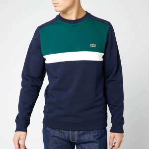 Lacoste Men's Cut and Sew Sweatshirt - Marine