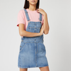 Tommy Jeans Women's Classic Dungaree Dress - Mid Blue Rig