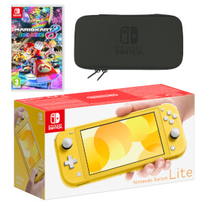 Nintendo Switch Lite (Yellow) Mario Kart 8 Deluxe Pack
