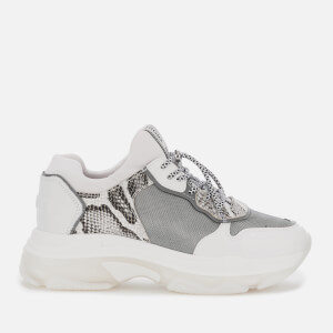 Bronx Women's Baisley Running Style Trainers - White/Silver