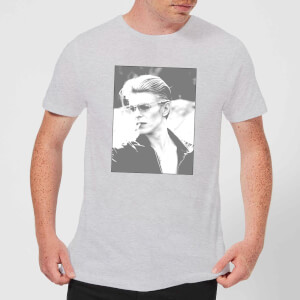 David Bowie Wild Profile Framed Men's T-Shirt - Grey