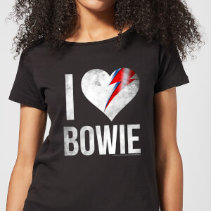 David Bowie I Love Bowie Women's T-Shirt - Black