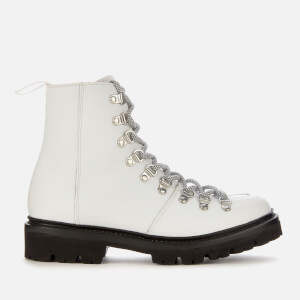 Grenson Women's Nanette Soft Leather Hiking Style Boots - White