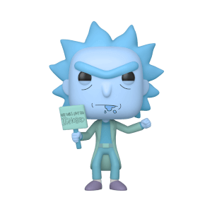 Rick & Morty Hologram Rick Protestor EXC Pop! Vinyl figure