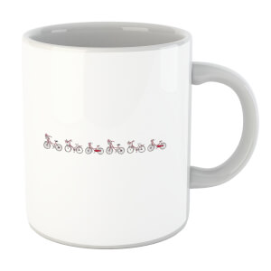 Line Of Bicycles Mug