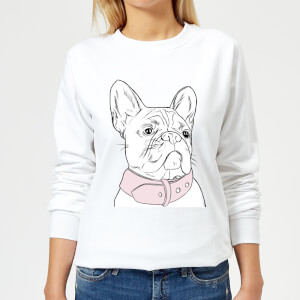 Frenchie Women's Sweatshirt - White