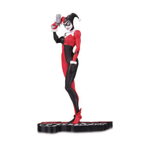 Harley Quinn Red White & Black Statue By Michael Turner