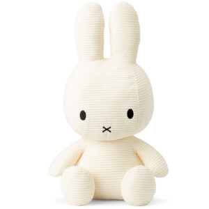 Miffy Sitting Corduroy 50cm Soft Toy - Off White