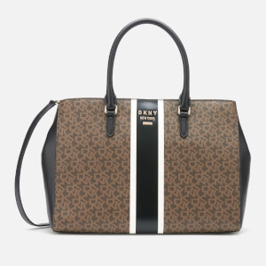 DKNY Women's Whitney Logo East West Tote Bag - Mocha/Black