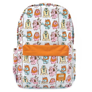 Loungefly Star Wars Pastel Ewok AOP Nylon Backpack