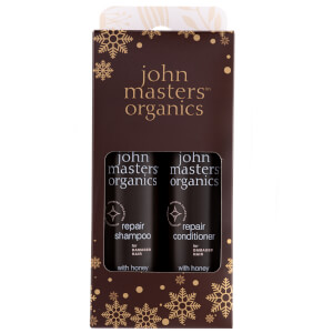 John Masters Organics Festive Gift Set Shampoo and Conditioner to Repair Dry & Damaged Hair