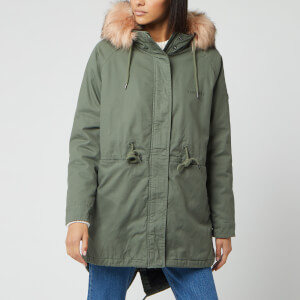 Superdry Women's Cheetah Rookie Parka Jacket - Khaki
