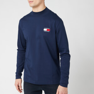 Tommy Jeans Men's Mock Neck T-Shirt - Black Iris