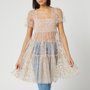 Free People Women's Starbright Tunic Top - Gold