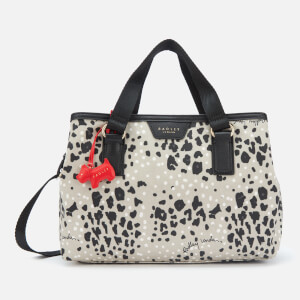 Radley Women's Leopard Oilskin Medium Ziptop Grab Multiway Bag - Aluminium
