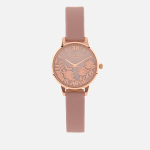 Olivia Burton Women S Eco Friendly Midi Dial Watch Grey Lilac Rose Gold